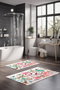 Mijölnir CT-5210 Juego de 2 Alfombrillas de Baño de Poliéster Suave, Antideslizante, Antibacteriano, 40x60 cm y 60x100 cm, Lavable a Máquina